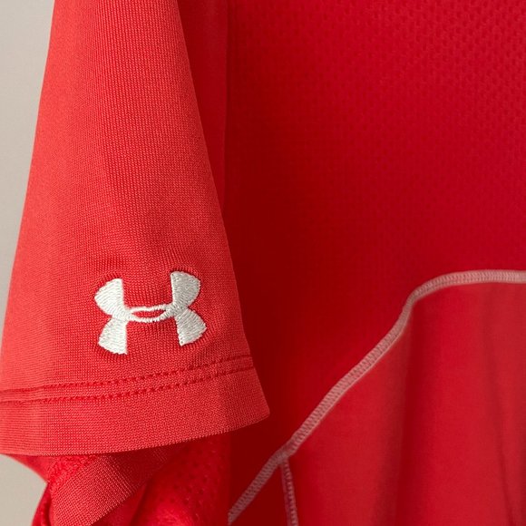 Under Armour Women's Golf Polo | Large | Organge - Picture 4 of 4